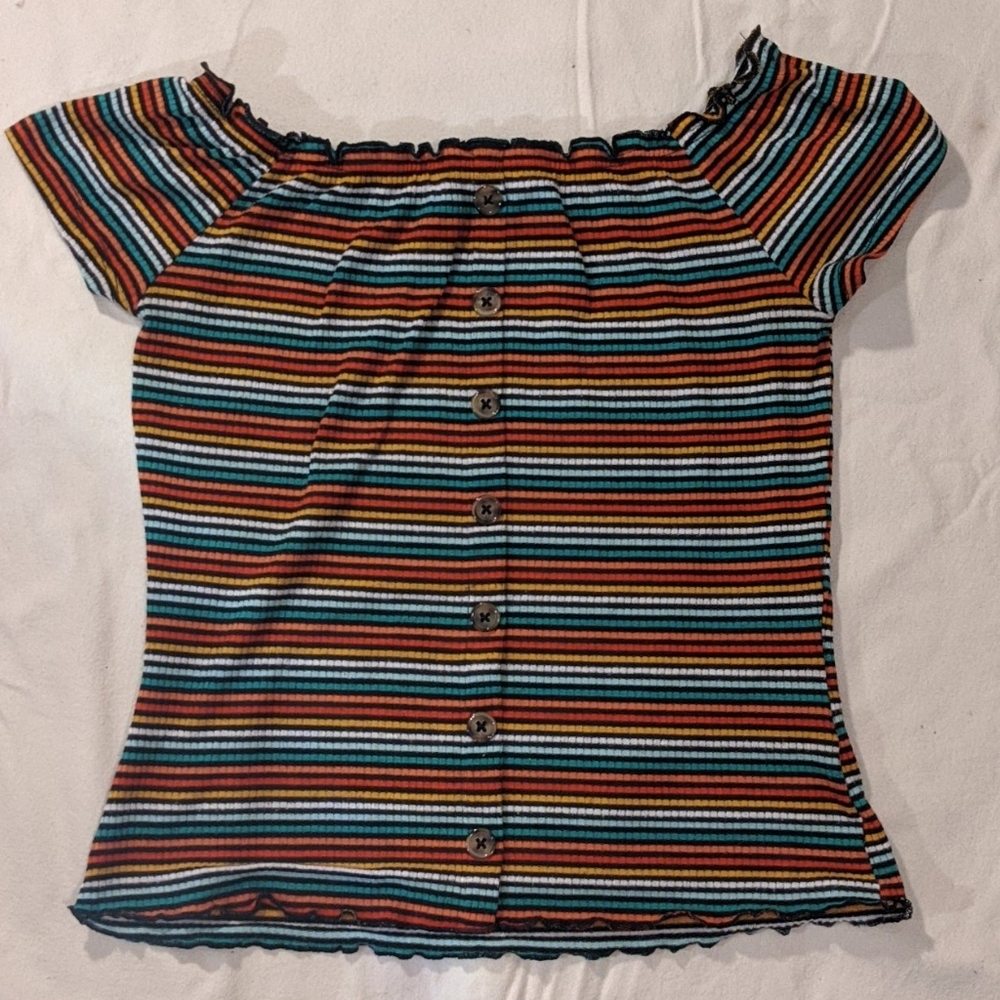 Striped Crop top